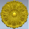 Ornate Acanthus Rosette STL for CNC