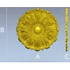 Ornate Acanthus Rosette STL for CNC