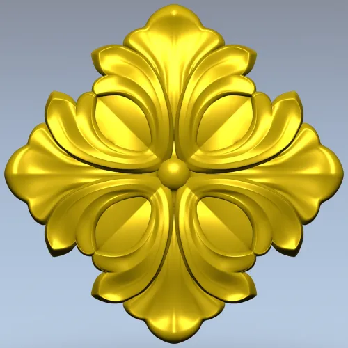 Резная розетка - 3D модель STL для ЧПУ