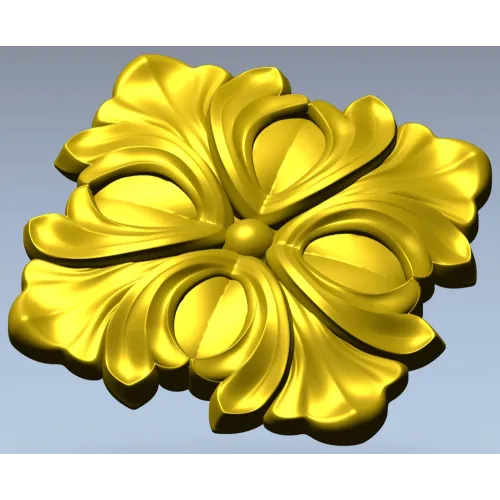 Резная розетка - 3D модель STL для ЧПУ