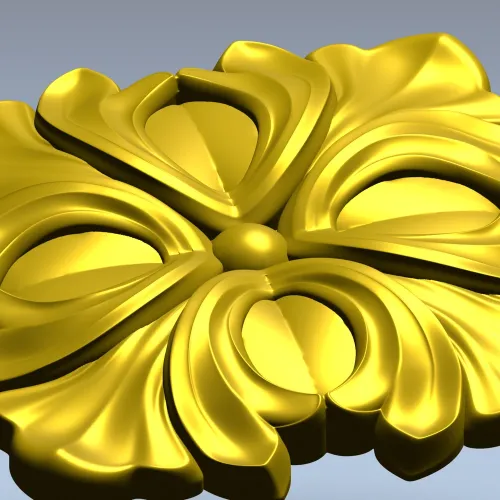 Резная розетка - 3D модель STL для ЧПУ