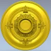 Розетка "Солнечный медальон" - 3D STL модель для ЧПУ