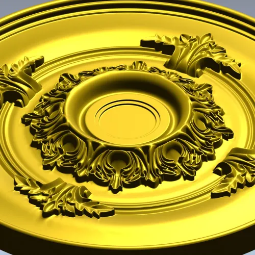 Розетка "Солнечный медальон" - 3D STL модель для ЧПУ