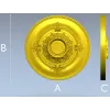 Розетка "Солнечный медальон" - 3D STL модель для ЧПУ