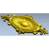 Овальная рельефная розетка - stl модель для ЧПУ