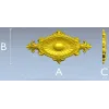 Овальная рельефная розетка - stl модель для ЧПУ