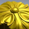 Розетка "Крестоцвет" - 3D модель в формате STL для ЧПУ
