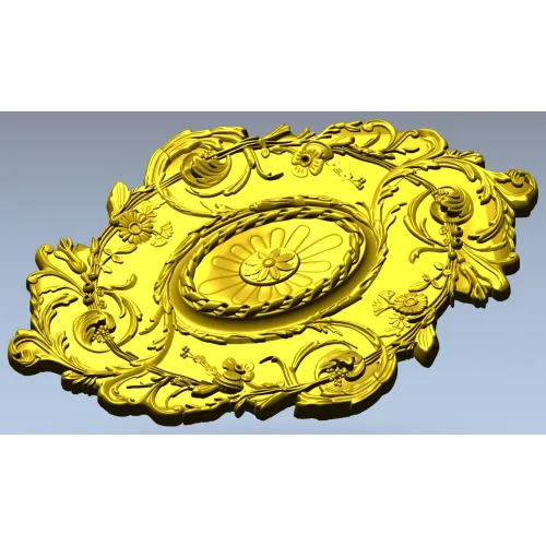 Розетка декоративная в классическом стиле - 3D модель STL