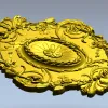 Розетка декоративная в классическом стиле - 3D модель STL
