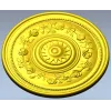 Round Rosette with Rose Garland - STL for CNC