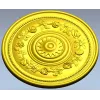 Round Rosette with Rose Garland - STL for CNC