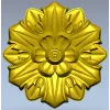 Классическая розетка в цветочном орнаменте - STL модель для ЧПУ
