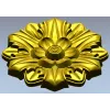 Классическая розетка в цветочном орнаменте - STL модель для ЧПУ