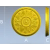 Розетка "Солнечный акант" - 3D модель STL для ЧПУ