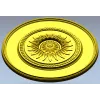 Солнечная круглая розетка - stl модель для ЧПУ