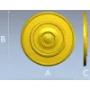 Солнечная круглая розетка - stl модель для ЧПУ