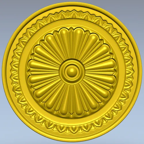 Imperial Rosette Medallion - STL 3D model for CNC carving