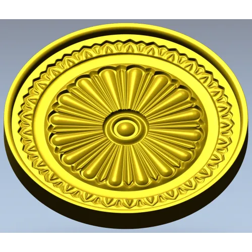 Imperial Rosette Medallion - STL 3D model for CNC carving