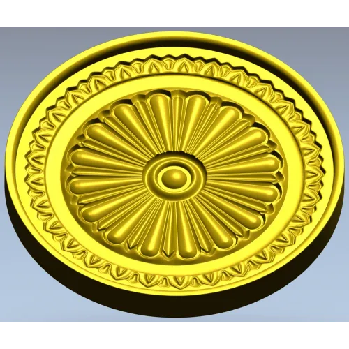 Imperial Rosette Medallion - STL 3D model for CNC carving
