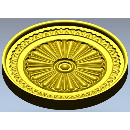 Imperial Rosette Medallion - STL 3D model for CNC carving