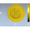 Imperial Rosette Medallion - STL 3D model for CNC carving