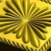 Square Floral Rosette STL