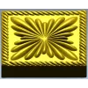 Square Floral Rosette STL