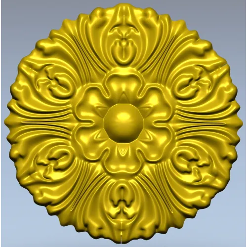 Florentine Sun Rosette - STL 3D model for CNC carving