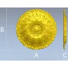 Imperial Acanthus Rosette - detailed 3D STL model for CNC