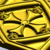 Розетка с крестовым медальоном - stl модель для ЧПУ