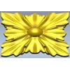 Розетка "Листовой медальон" - stl модель для ЧПУ