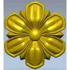 Floral Rosette 3D model STL for CNC carving