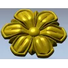 Floral Rosette 3D model STL for CNC carving
