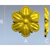 Floral Rosette 3D model STL for CNC carving