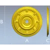 Потолочная розетка классическая - 3D модель STL для ЧПУ