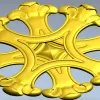 Ornate Six-Lobed Rosette - STL 3D Model for CNC