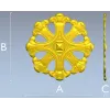 Ornate Six-Lobed Rosette - STL 3D Model for CNC