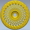 Interlace Sun Rosette - STL 3D model for CNC milling