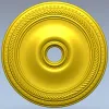 Rope-and-Bead Ceiling Rosette - STL 3D Model for CNC