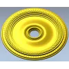 Rope-and-Bead Ceiling Rosette - STL 3D Model for CNC
