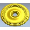 Rope-and-Bead Ceiling Rosette - STL 3D Model for CNC