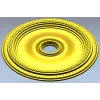 Rope-and-Bead Ceiling Rosette - STL 3D Model for CNC