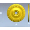 Rope-and-Bead Ceiling Rosette - STL 3D Model for CNC