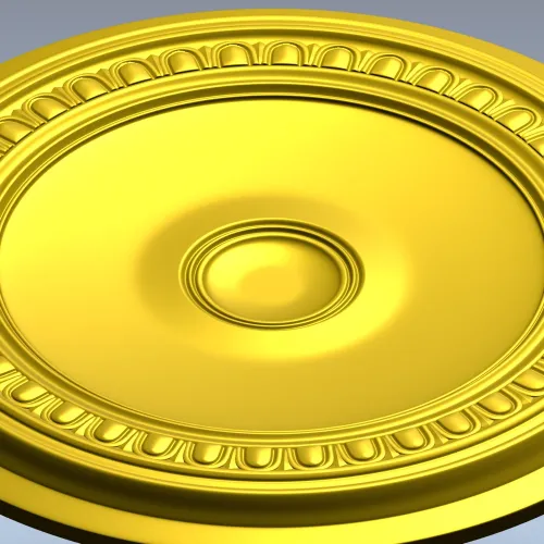 Imperial Rosette - STL 3D model for CNC carving