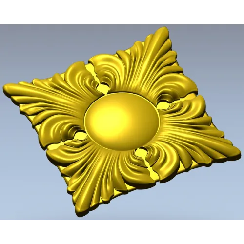 Acanthus Sun Rosette STL for CNC