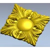 Acanthus Sun Rosette STL for CNC