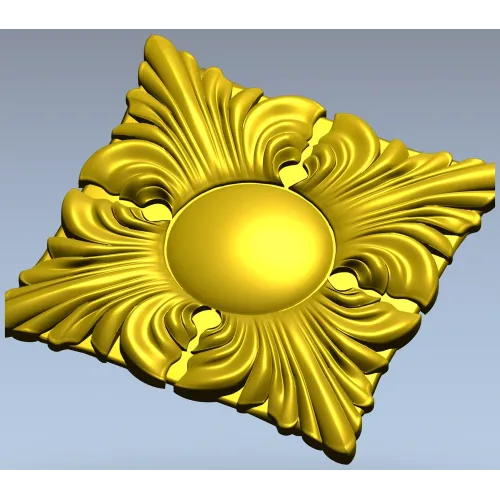 Acanthus Sun Rosette STL for CNC