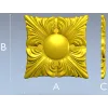Acanthus Sun Rosette STL for CNC