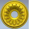 Sunburst Rosette Medallion - 3D STL Model for CNC