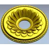 Sunburst Rosette Medallion - 3D STL Model for CNC